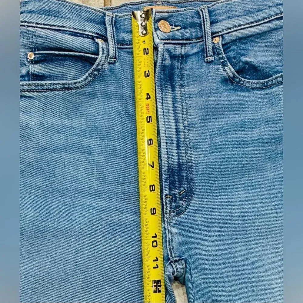 MOTHER The Swooner Rascal Ankle Jeans Size 27x28 High Rise Stretch Denim Jeans
